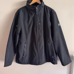 Tumi Tech Black Packable Hood Jacket Size Large